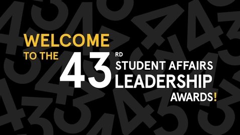 Thumbnail for entry 2021 Student Affairs Leadership Awards