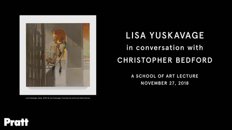 Thumbnail for entry  Lisa Yuskavage in Conversation with Christopher Bedford