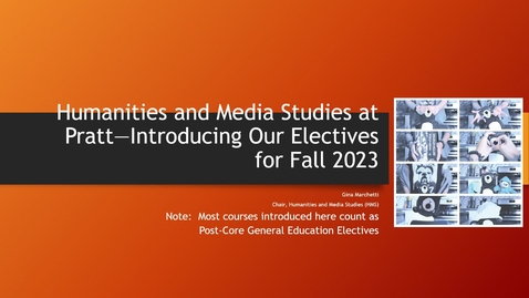 Thumbnail for entry HMS —Introducing Our Electives Fall 2023 with narration 