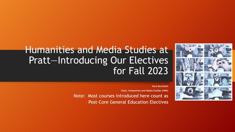 Thumbnail for HMS —Introducing Our Electives Fall 2023 with narration 