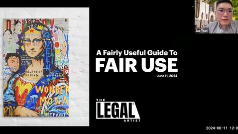 Thumbnail for Legal Issues Webinar: Fair Use (hosted by Alumni Engagement)