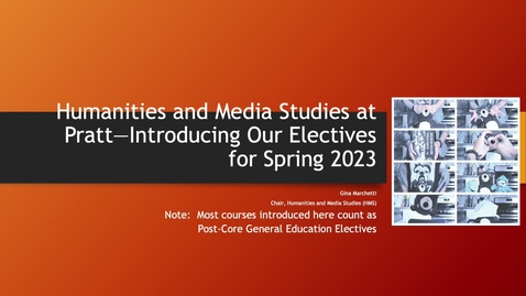 Thumbnail for HMS —Introducing Our Electives Spring 2023 October 19, 2022 