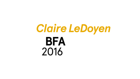 Thumbnail for entry Claire LeDoyen The Writing Program BFA 2016