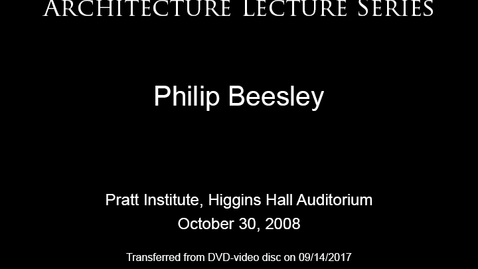 Thumbnail for entry Architecture Lecture Series: Philip Beesley