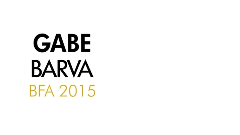Thumbnail for entry Gabe Barva The Writing Program BFA 2015