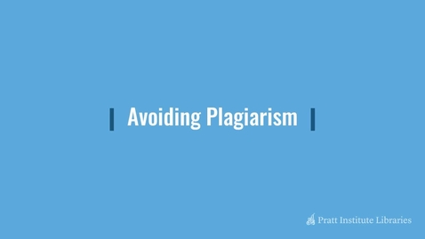 Thumbnail for Avoiding Plagiarism