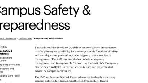 Thumbnail for Campus Safety and Preparedness - Supporting Faculty