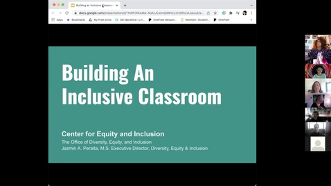 Thumbnail for entry Setting the Stage for an Inclusive Classroom