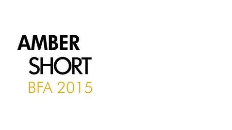 Thumbnail for entry Amber Short The Writing Program BFA 2015