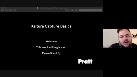 Thumbnail for entry Kaltura  Capture Basics and Walkthrough