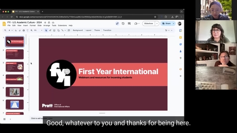 Thumbnail for FYI —  U.S. Academic Culture