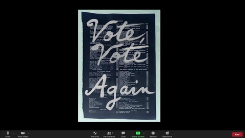 Thumbnail for VOTE, VOTE AGAIN: ART IN ACTION