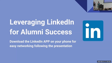 Thumbnail for Leveraging LinkedIn for Alumni Success (Workshop)