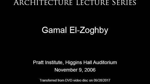 Thumbnail for Architecture Lecture Series: Gamal El-Zoghby, &quot;Engrammatic Syntaxis: Deviations, Transmutations, and Inversions&quot;