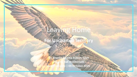 Thumbnail for Dr. Sharon Egretta Sutton — Leaving Home for Uncharted Territory