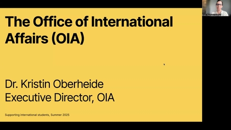 Thumbnail for Office of International Affairs - Supporting Faculty
