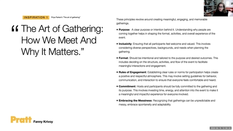 Thumbnail for Conversations and Connections: Designing the Classroom Experience as a Gathering