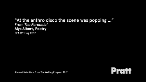 Thumbnail for Selections from The Writing Program 2017