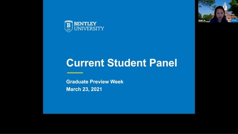 Thumbnail for entry Current Student Panel - 2021 Graduate Preview Week