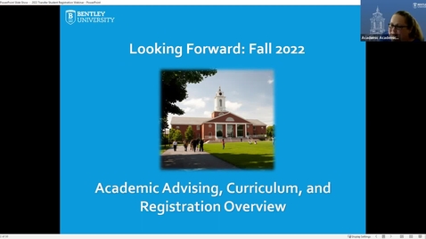 Thumbnail for entry 2022 Transfer Student Registration Webinar