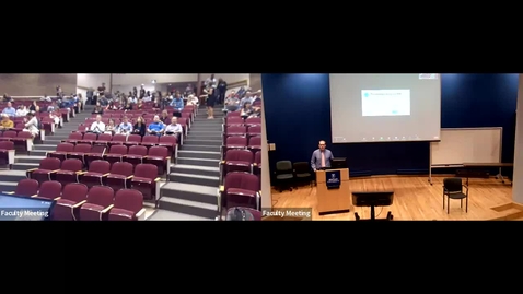 Thumbnail for GENERAL FACULTY MEETING - 08/31/2023