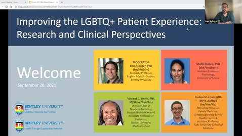 Thumbnail for entry Improving the LGBTQ+ Patient Experience: Research and Clinical Perspectives