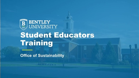 Thumbnail for Student Educators Training
