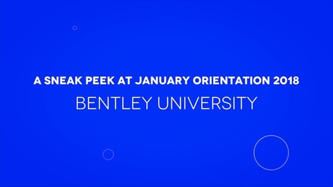 Thumbnail for entry A Sneak Peek at January Orientation 2018