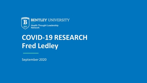 Thumbnail for entry Fred Ledley: Financing, public policy &amp; drug development