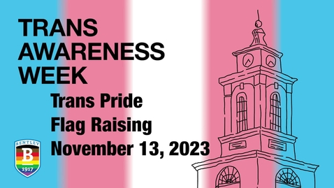 Thumbnail for entry Trans Pride Flag Raising  - November 13, 2023