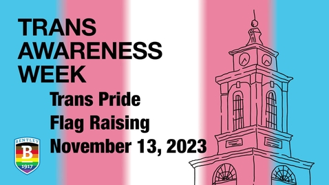 Thumbnail for Trans Pride Flag Raising  - November 13, 2023