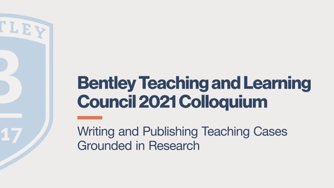 Thumbnail for entry Writing and Publishing Teaching Cases Grounded in Research  