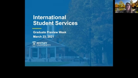 Thumbnail for entry International Student Services - 2021 Graduate Preview Week