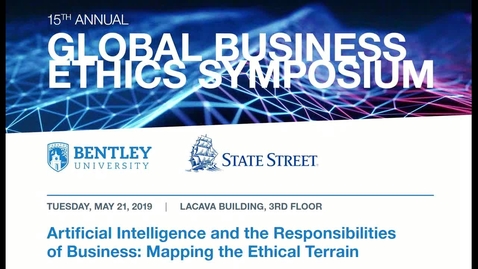 Thumbnail for entry 15th Annual Global Business Ethics Symposium - Panel 3:  Where Do We Go From Here:  The Future of AI - May 21, 2019