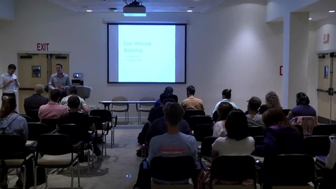 Thumbnail for Case Interview Workshop -  09/19/2019