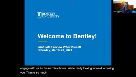 Thumbnail for 2021 Graduate Preview Week Kick-Off &amp; Career Development Overview