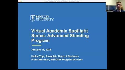 Thumbnail for Undergraduate Admission Advanced Standing Spotlight Recording (Winter 2024)