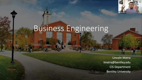 Thumbnail for entry Sample Class:  Business Engineering - 2021 Graduate Preview Week