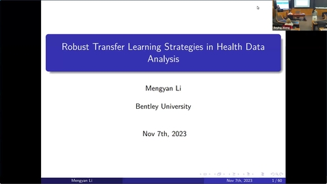 Thumbnail for Mengyan LI Research Presentation - November 7, 2023