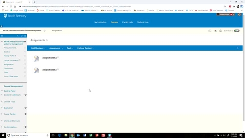 Thumbnail for Grading Assignments in Blackboard