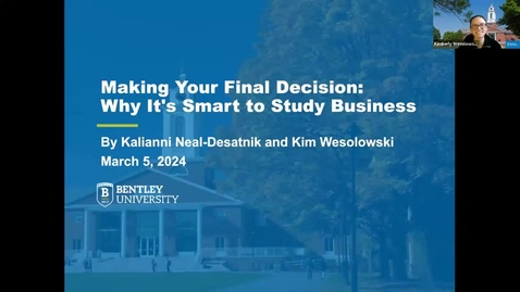 Thumbnail for entry Undergraduate Admission Tip Tuesday: Why It's Smart to Study Business