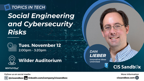 Thumbnail for Social Engineering and Cybersecurity Risks - November 12, 2024