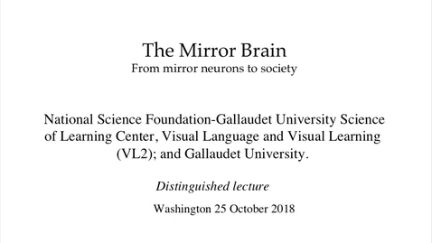 Thumbnail for entry PEN Distinguished Lecture Series - Dr. Giacomo Rizzolati - 10/25/18