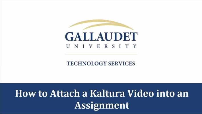 How to link a Kaltura video in Blackboard