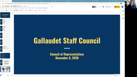 Thumbnail for entry GSC Meeting December 8, 2020