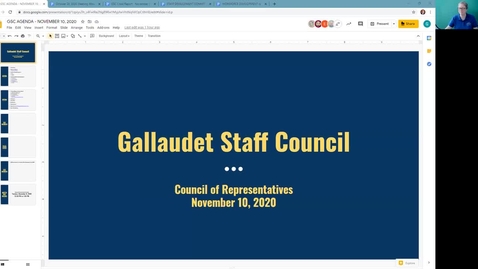 Thumbnail for entry GSC Meeting November 10, 2020