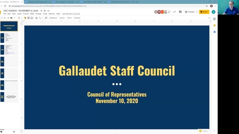 Thumbnail for GSC Meeting November 10, 2020