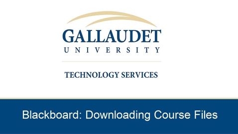 Thumbnail for Blackboard -Download Files