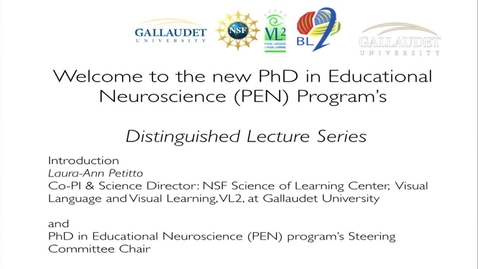 Thumbnail for entry PEN Distinguished Lecture Series - Dr. Daniel Ansari - 9/25/14