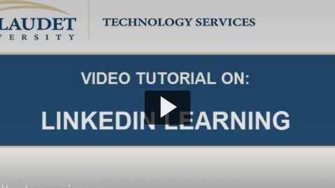 Thumbnail for entry LinkedIn Learning
